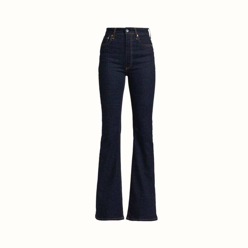 Flared women's jeans NAVY — фото 1